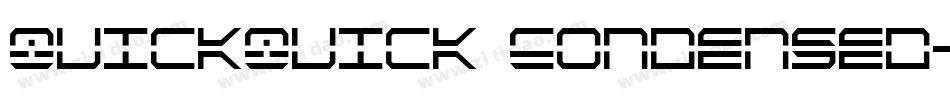 QuickQuick Condensed字体转换